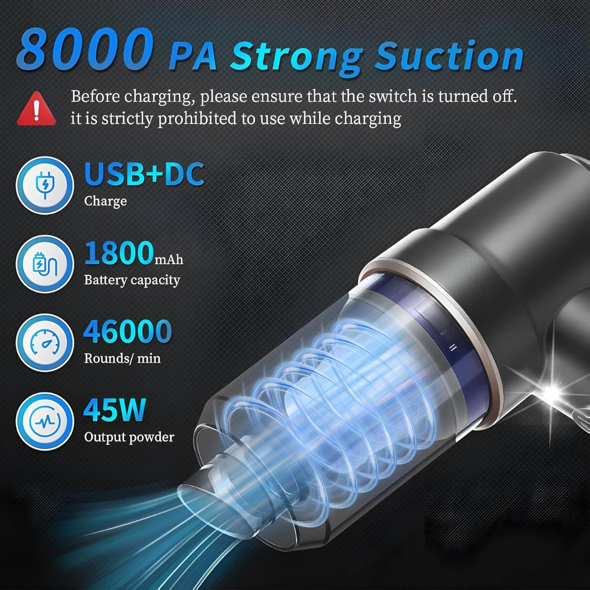 Portable Air Duster Wireless Vacuum Cleaner