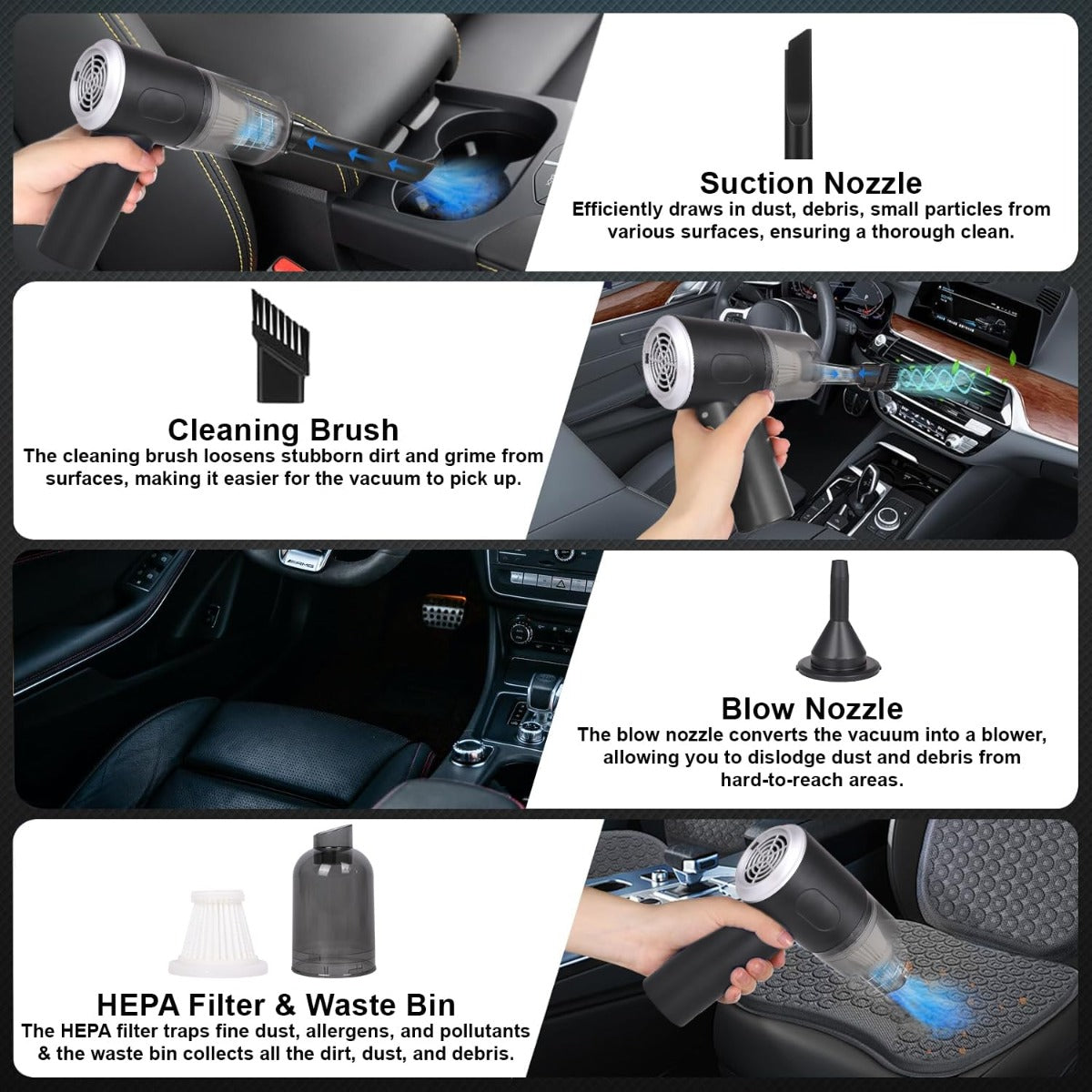 Portable Air Duster Wireless Vacuum Cleaner